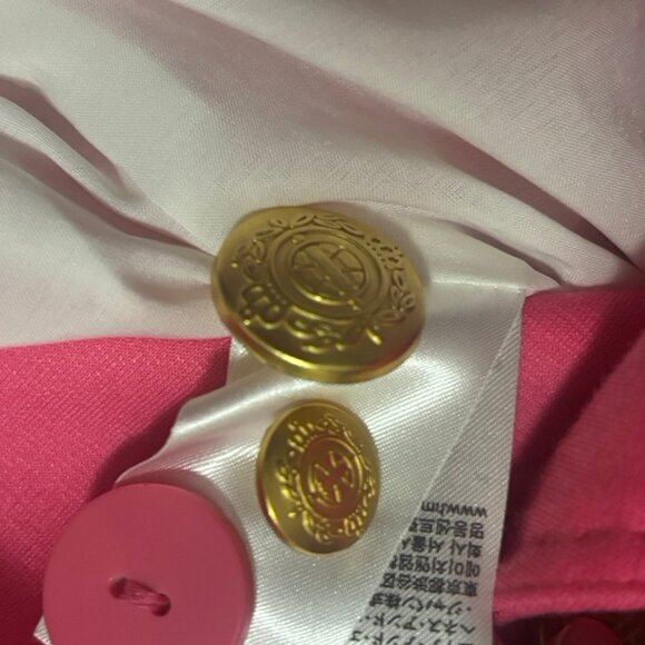 AMAZING! H&M Hot Pink Double Breasted Barbiecore Blazer 4 - Picture 7 of 11